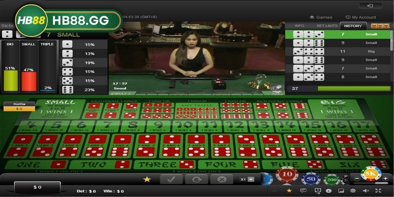 Giao diện của trò chơi mini game HB88 thiết kế đẹp mắt