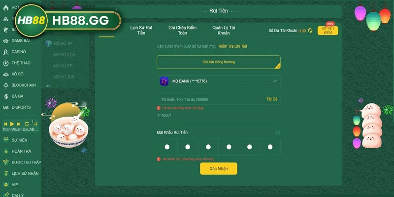 Nạp rút tiền HB88 | Cách nạp tiền, rút tiền trong 3 phút 2 Tuân thủ theo các bước hướng dẫn để tiến hành nạp rút tại nhà cái dễ dàng