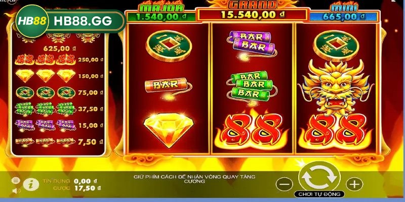 Game thủ cần phải mua thêm lượt quay bằng cách nạp tiền vào HB88