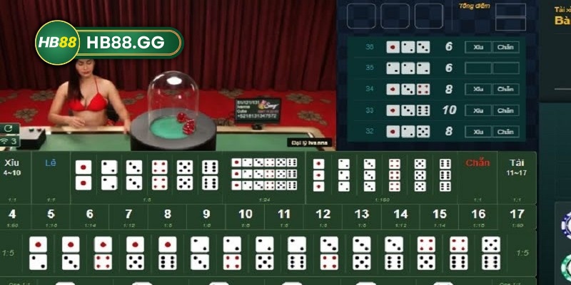 Giao diện game Tài Xỉu HB88 gây ấn tượng ngay từ cái nhìn đầu tiên